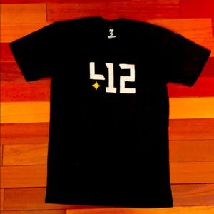 412 T-shirt Black Size Small